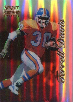 1996 Select Certified Terrell Davis #41 Football Card
