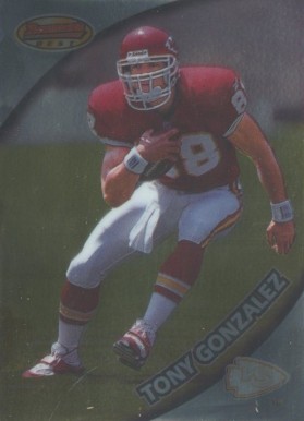 1997 Bowman's Best Tony Gonzalez #101 Football Card