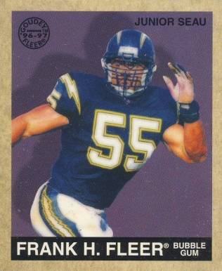 1997 Fleer Goudey Junior Seau #69 Football Card