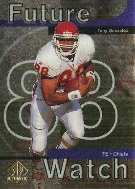 1997 SP Authentic Tony Gonzalez #11 Football Card