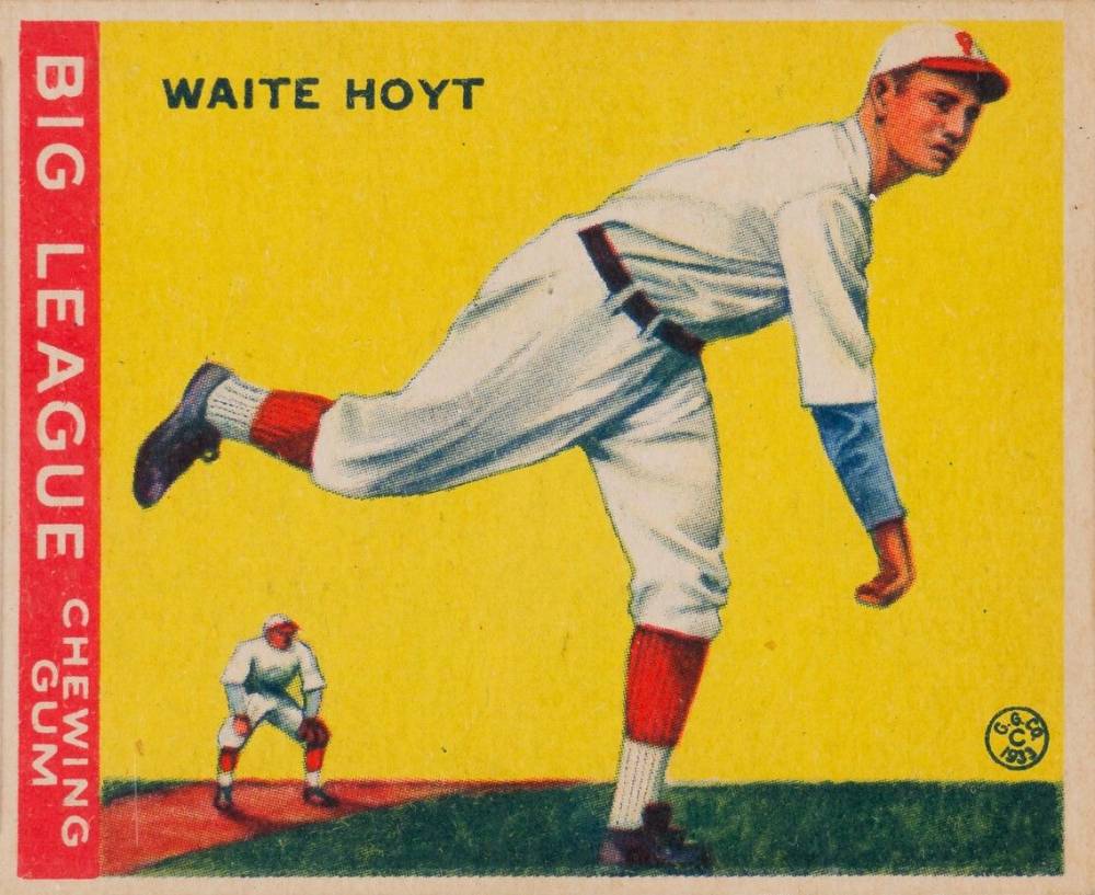 1933 Goudey World Wide Gum Waite Hoyt #60 Baseball Card