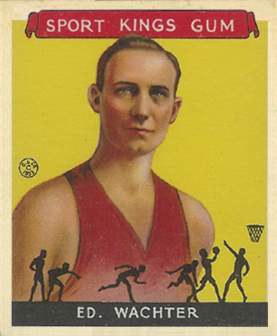 1933 Goudey Sport Kings Ed Wachter #5 Basketball Card