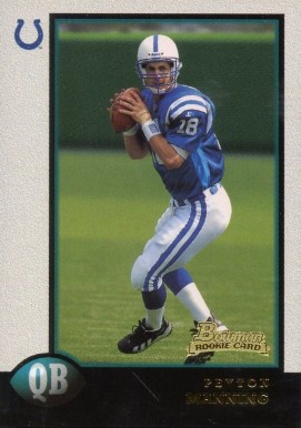 1998 Bowman Peyton Manning #1 Football Card