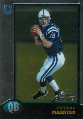 1998 Bowman Chrome Peyton Manning #1 Football Card
