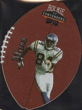 1998 Playoff Contenders Leather Randy Moss #52 Football Card