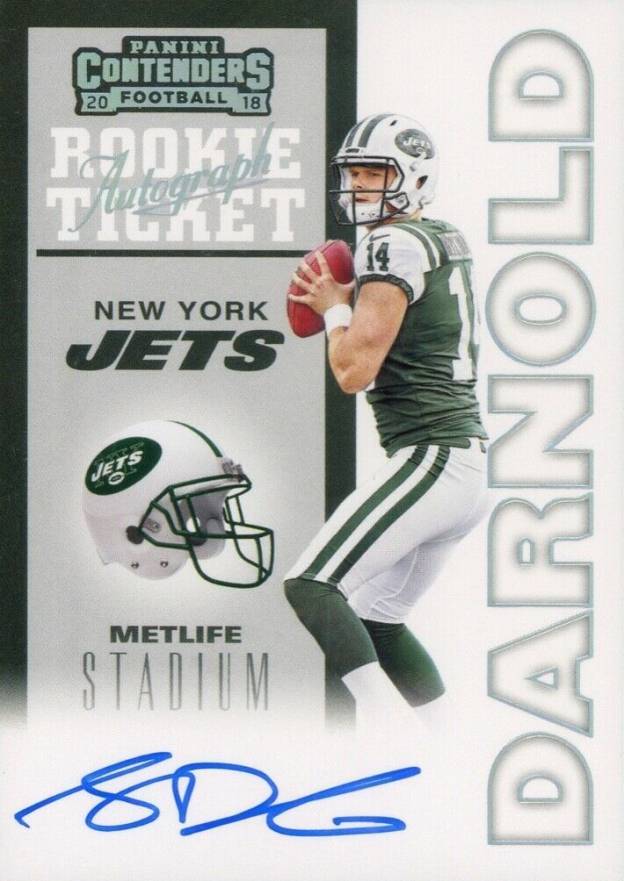 2018 Panini Contenders 20th Anniversary Rookie Ticket RPS Sam Darnold #ANNSD Football Card
