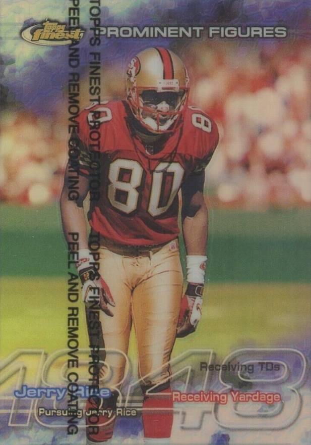 1999 Finest Prominent Figures Jerry Rice #PF54 Football Card