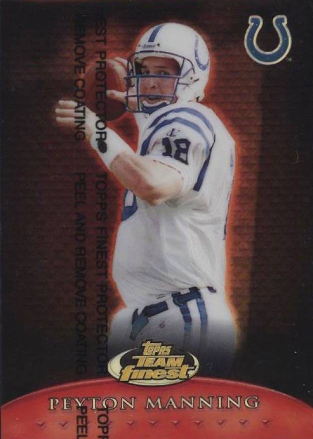 1999 Finest Team Finest Red Peyton Manning #T7 Football Card