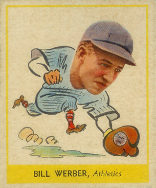 1938 Goudey Heads-Up BILL WEBER, Athletics #259 Baseball Card