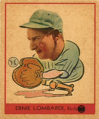 1938 Goudey Heads-Up Ernie Lombardi #246b Baseball Card