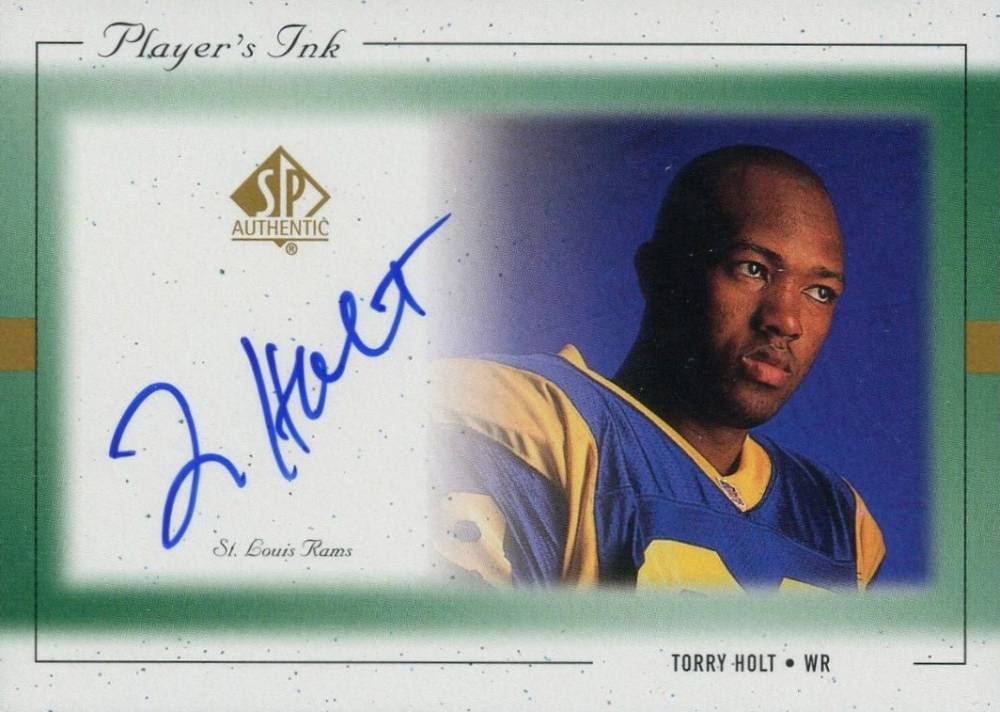 1999 SP Authentic Player's Ink Torry Holt #TH-A Football Card