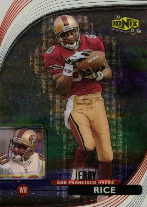 1999 Upper Deck Ionix Jerry Rice #52 Football Card