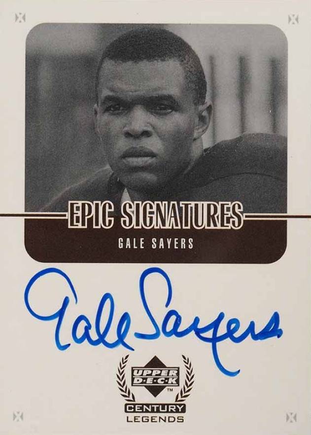 1999 Upper Deck Century Legends Epic Signatures Gale Sayers #GS Football Card