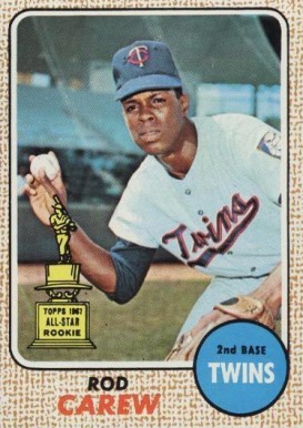 1968 Topps Milton Bradley Rod Carew #80 Baseball Card