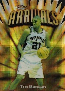 1997 Finest Embossed Tim Duncan #325 Basketball Card