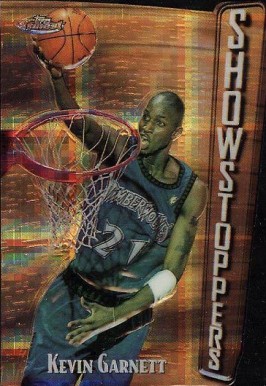 1997 Finest Embossed Kevin Garnett #319 Basketball Card
