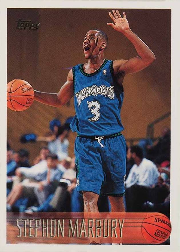 1996 Topps Stephon Marbury #177 Basketball Card