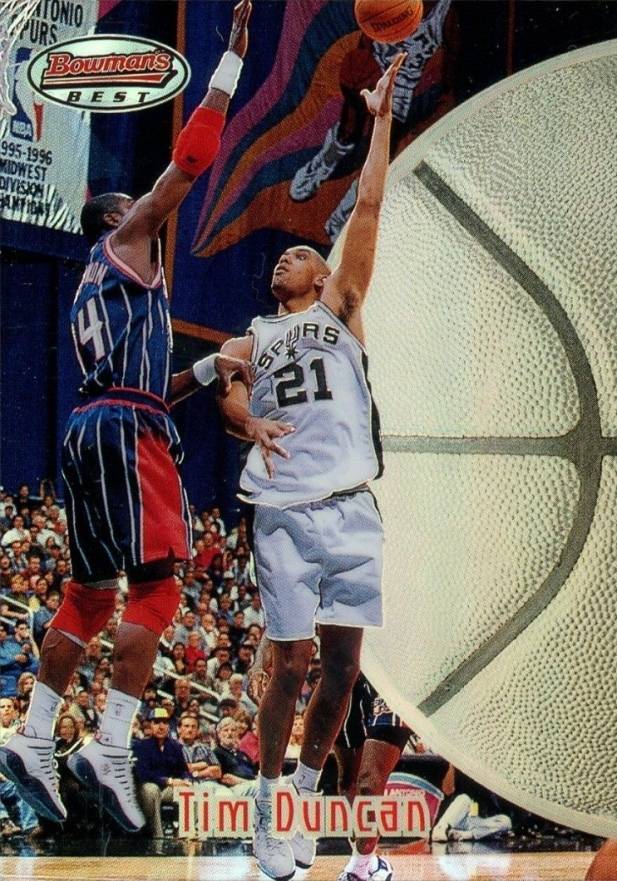 1997 Bowman's Best Tim Duncan #106 Basketball Card