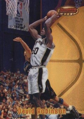 1997 Bowman's Best David Robinson #44 Basketball Card