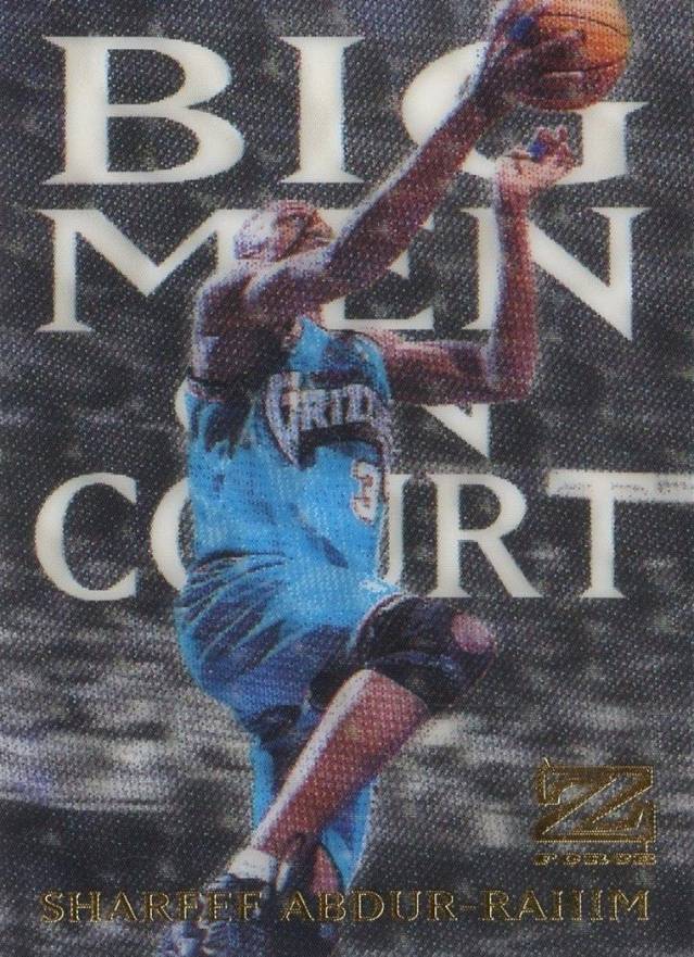 1997 Skybox Z-Force Big Men on Court Shareef Abdur-Rahim #1 Basketball Card