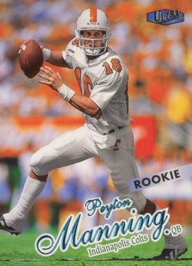 1998 Ultra Peyton Manning #201 Football Card