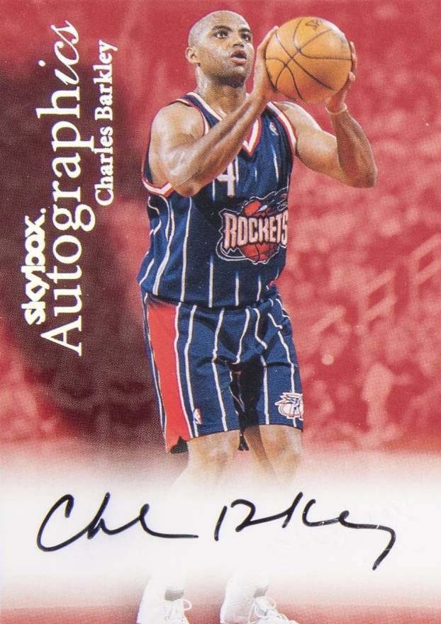 1999 Skybox Premium Autographics Charles Barkley # Basketball Card