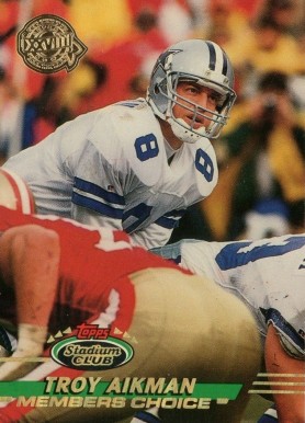 1993 Stadium Club Super Teams Super Bowl Troy Aikman #242 Football Card