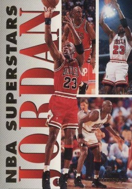 1993 Fleer NBA Superstars Michael Jordan #7 Basketball Card