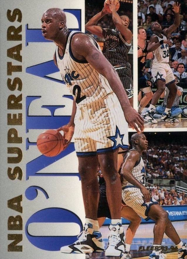 1993 Fleer NBA Superstars Shaquille O'Neal #16 Basketball Card