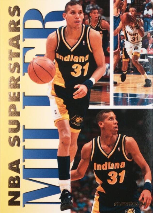 1993 Fleer NBA Superstars Reggie Miller #12 Basketball Card
