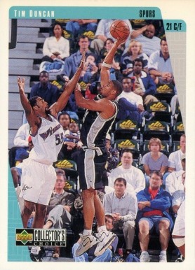 1997 Collector's Choice  Tim Duncan #323 Basketball Card