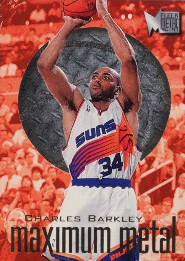 1996 Metal Maximum Metal Charles Barkley #1 Basketball Card