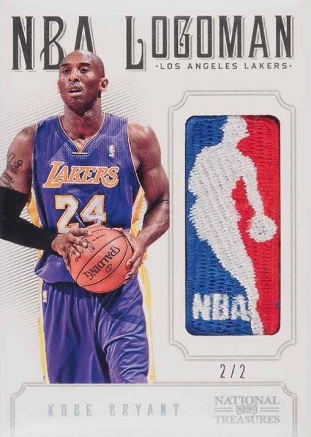 2012 National Treasures NBA Logoman Kobe Bryant #8 Basketball Card