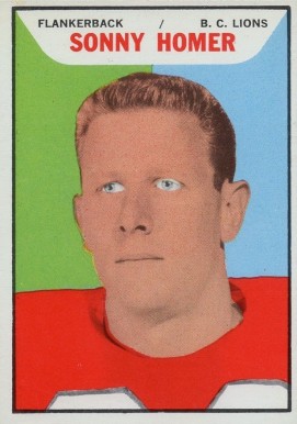 1965 Topps CFL Sonny Homer #11 Football Card