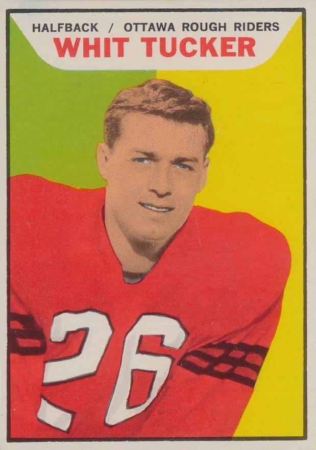 1965 Topps CFL Whit Tucker #88 Football Card