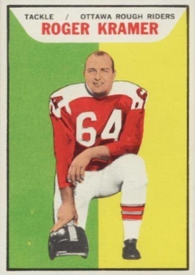 1965 Topps CFL Roger Kramer #80 Football Card