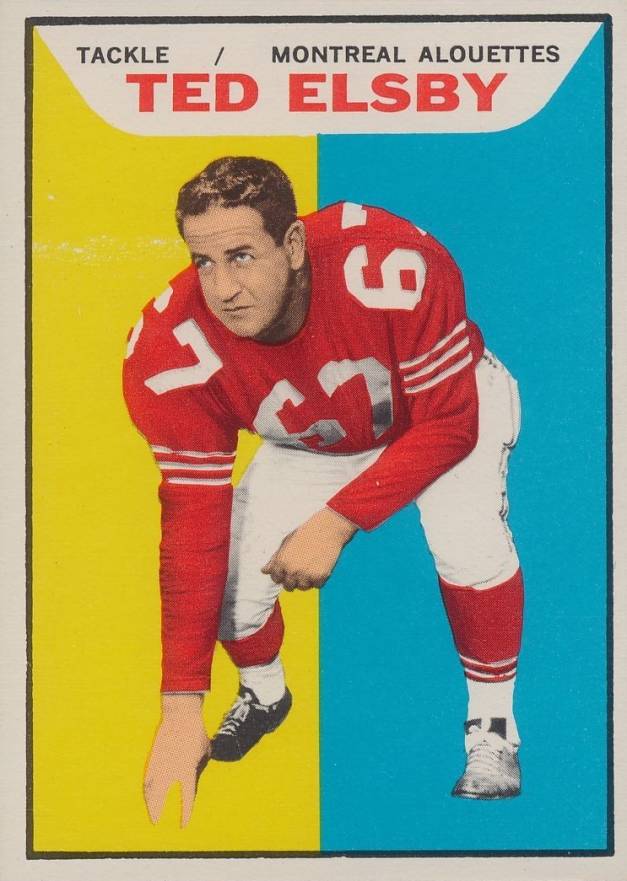 1965 Topps CFL Ted Elsby #65 Football Card