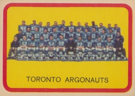 1963 Topps CFL Toronto Argonauts #77 Football Card