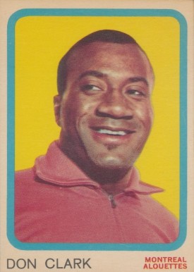 1963 Topps CFL Don Clark #41 Football Card