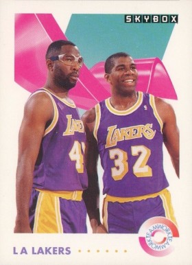 1991 Skybox James Worthy/Magic Johnson #471 Basketball Card