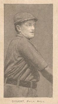 1909 C. A. Briggs Color Dygert, Phila. Amer. # Baseball Card