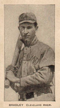 1909 CA Briggs Co. Black & White Bill Bradley # Baseball Card