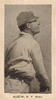 1909 CA Briggs Co. Black & White Jimmy Austin # Baseball Card