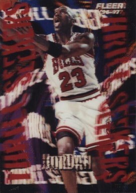 1996 Fleer Thrill Seekers Michael Jordan #6 Basketball Card