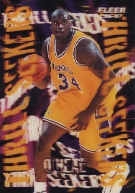 1996 Fleer Thrill Seekers Shaquille O'Neal #13 Basketball Card