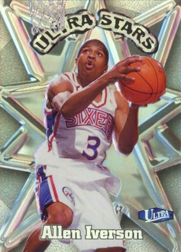1997 Ultra Stars Allen Iverson #2 Basketball Card