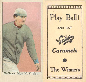 1909 Nadja Caramel McGraw, Mgr. N. Y. Nat'l # Baseball Card
