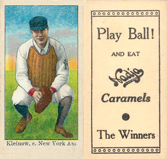 1909 Nadja Caramel Kleinow, c. New York Am. # Baseball Card