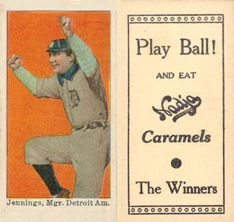1909 Nadja Caramel Jennings, Mgr. Detroit Am. # Baseball Card