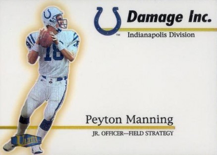 1998 Ultra Damage Inc Peyton Manning #12 Football Card
